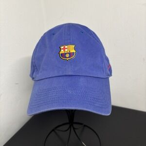 Nike Futbol Club Barcelona FCB Logo Cap Adult Adjustable Blue Soccer Hat Unisex